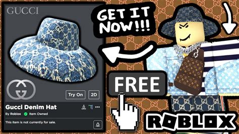 roblox gucci free hat